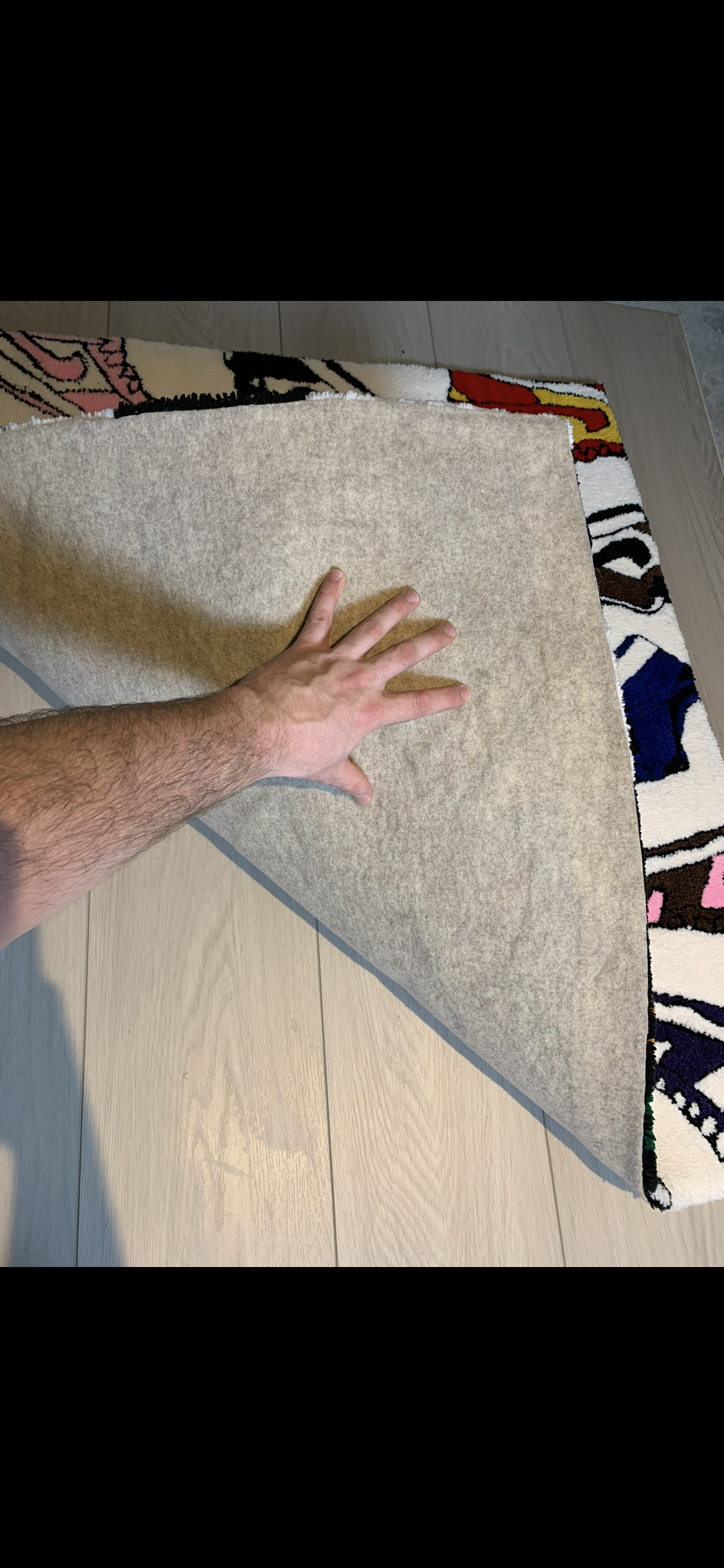 Dunk low collage rug w/ felt backing