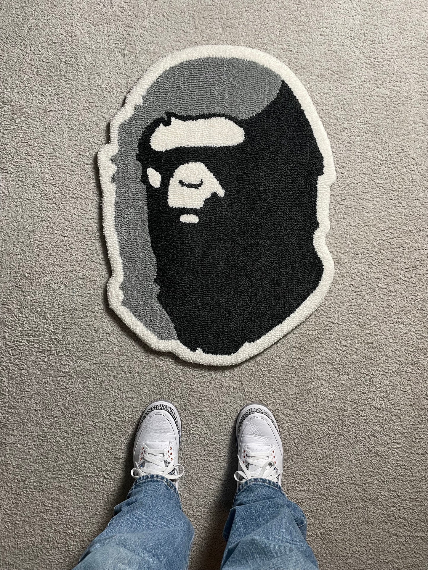 Bape rug w/ non-slip backing