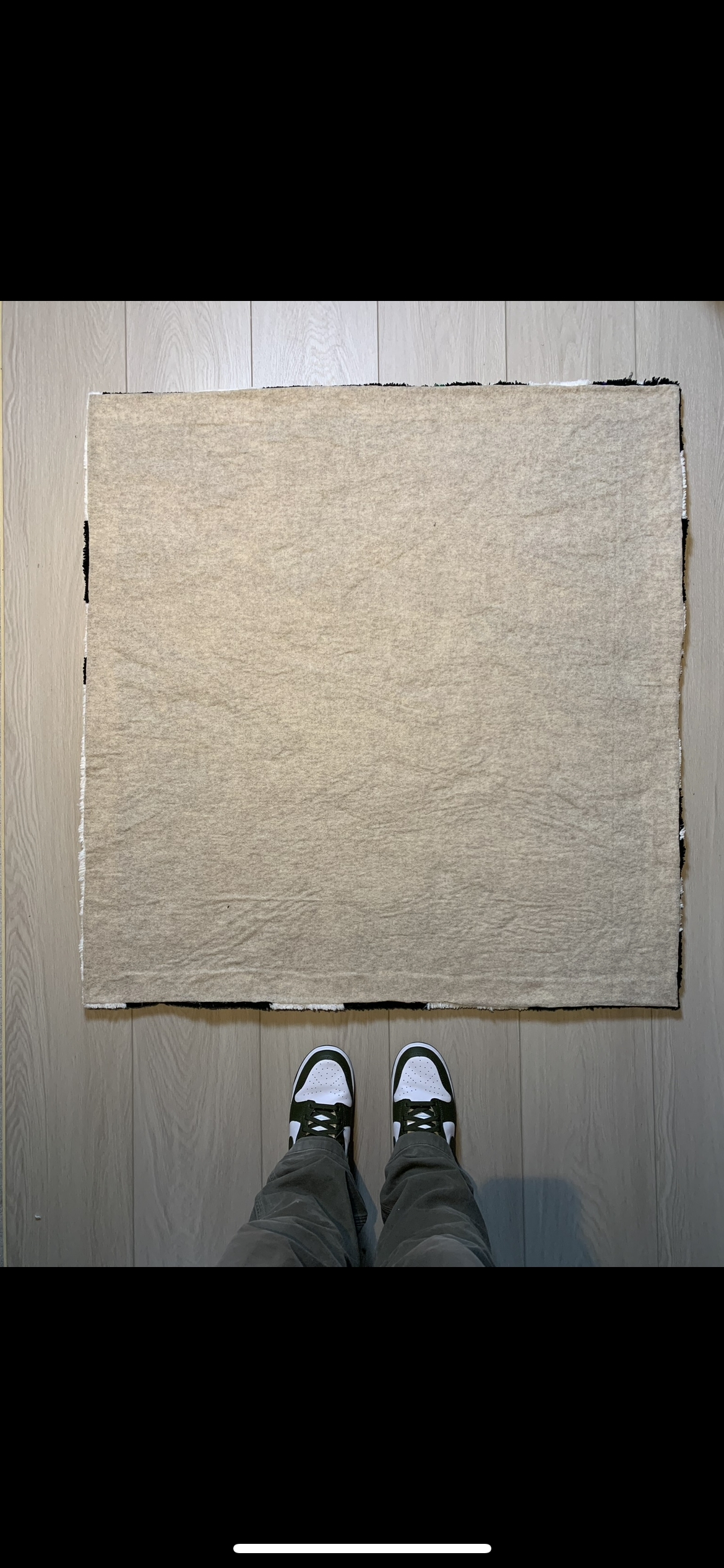 Dunk low collage rug w/ felt backing